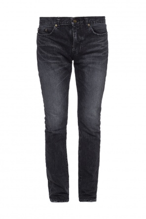 Jeansy z wyszytym logo, zdjęcie 1 Jeansy z wyszytym logo od Saint Laurent